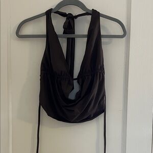 Brown Halter Top